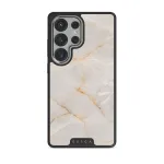 Vanilla Sand - Marble Samsung Galaxy S25 Ultra Case, Elite Dark (Magnetic) / Silver