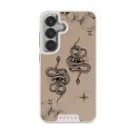 Gemini - Samsung Galaxy S25 Plus Case, Elite Light (Magnetic) / Silver / Beige