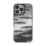 Del Mar - iPhone 16 Pro Max Case, Elite Mirror Dark (MagSafe) / Silver