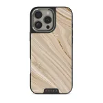Full Glam - Beige iPhone 16 Pro Case, Elite Dark (MagSafe) / Silver