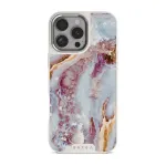 Frozen Leaves - Cute Marble iPhone 16 Pro Case, Elite Light (MagSafe) / Silver