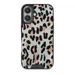 Baby Leo - Leopard iPhone 16 Plus Case, Elite Dark (MagSafe) / Silver