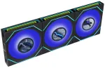 Uni Fan SL-INF LCD FLEX ARGB 120 mm tagumine korpusventilaator, must, 3 tk