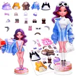 FASHION DOLL x6 magnetic puzzle - magnetic doll clothes ZA 6607