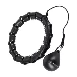 HHW11 PLUS SIZE HULA HOOP BLACK WITH WEIGHT HMS