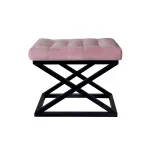 Pouf, Hanah Home, Capraz, must Roosa, 50 x 42 x 40