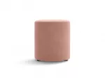 Velvet Pouf, "Dia", 1 Seat, 40x40x45, Pink