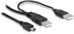 "USB 2.0 Y 2x USB-A St > mini USB"
