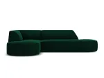 Velvet Modular Left Corner Sofa, "Siena", 4 Seats, 273x180x69 Made in Europe