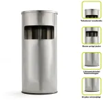 &bdquo;Colorovo&ldquo; pr&uuml;gikast &bdquo;ROUND TRASH BIN WITH ASHTRAY&ldquo; T-Y0617S