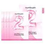 Numbuzin - No.2 Rose PDRN Collagen Plumping Sheet Mask, 1 Box, 33ml x 5ea