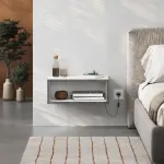 &Ouml;&ouml;kapp, Hanah Home, valge, retrohall, 45 x 18 x 30