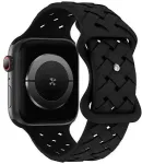 Apple Watch Silicone Woven 42|44|45|49mm Black
