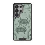 Cancer - Samsung Galaxy S25 Ultra Case, Elite Dark (Magnetic) / Silver / Turquoise