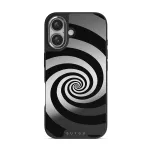 Rabbit Hole - iPhone 16 Case, Elite Mirror Dark (MagSafe) / Silver