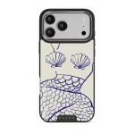 Marine Muse - iPhone 17 Pro Max Case, Elite Dark (MagSafe) / Silver