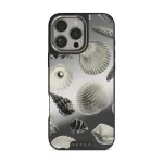 Shell Mosaic - iPhone 16 Pro Case, Elite Mirror Dark (MagSafe) / Silver