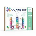 Magnetiline kuuliraja ehituskomplekt CONNETIX &bdquo;Ball Run Pastel Pack&ldquo;, 114 osa