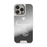 City Lights - iPhone 16 Pro Case, Elite Mirror Light (MagSafe) / Silver