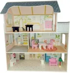 House for Doll - SN85295 / 52955 - WOODEN - with LED