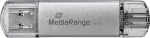 "STICK MediaRange USB-Stick 64 GB USB 3.1 combo mit USB Type-C"
