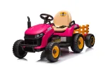 Lean Cars BBH-030 elektriline traktor haagisega lastele, roosa
