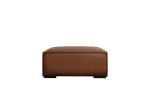 Genuine Leather Pouf, "Turin", 1 Seat, 100x100x39 Made in Europe