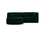 Velvet Modular Left Corner Sofa, "Siena", 3 Seats, 186x180x69 Made in Europe
