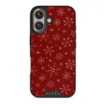 Dear Santa - Snowflake iPhone 16 Case, Elite Dark (MagSafe) / Gold