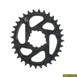 Esiratas SRAM X-SYNC 2 Oval 32T Direct Mount 6 mm nihkega, alumiiniumist, Eagle Black