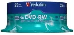 DVD-RW 4,7 GB, 25-pakend