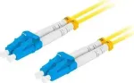 Fiber optic patchcord SM LC/UPC-LC/UPC DUPLEX LSZH 3.0mm 5m yellow
