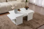 Kohvilaud, Hanah Home, puitvalge, 110 x 30 x 45