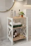 Mitmeotstarbeline riiul, Hanah Home, valge, 38 x 69 x 33