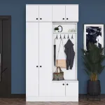 Esikulaud, Hanah Home, valge, 119,6 x 226,4 x 37,5