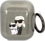 Gliter Karl&Choupette AirPods 1/2 cover black