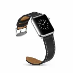 Apple iWatch series 42 /44 /45 /49 mm Black Leather strap