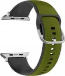 Apple Watch Silico Leather 38/40/41mm Green-Black Box