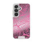 Pink Shores - Samsung Galaxy S25 Case, Elite Mirror Light (Magnetic) / Silver