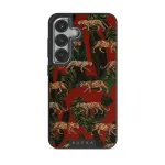 Morning Commute - Designer Samsung Galaxy S25 Plus Case, Elite Dark (Magnetic) / Silver