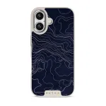 Drifting Shores - Line Art iPhone 17 Case, Elite Light (MagSafe) / Silver