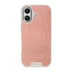 Pink Croco - iPhone 17 Case, Elite Light (MagSafe) / Silver