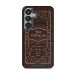 Hot Chocolate - Samsung Galaxy S25 Case, Elite Dark (Magnetic) / Silver