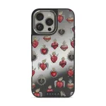 Sworn Hearts - iPhone 16 Pro Case, Elite Mirror Dark (MagSafe) / Silver