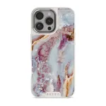 Frozen Leaves - Cute Marble iPhone 16 Pro Max Case, Elite Light (MagSafe) / Silver