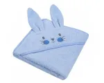Bathing cover - 327 - TERRY - ANIMALS II - BUNNY - size 80x80- BLUE