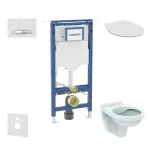 Geberit Duofix paigaldusmooduli komplekt, Alpha WC-pott kaanega ja Sigma50 loputusnupuga, Alpine White SANI11CD3121