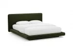 Velvet Bed With Headboard, "Linea", 204x225x98 Made in Europe