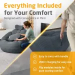 Medisana RS150 Bubble Sofa with Massage Dark grey