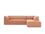 Velvet Modular Right Corner Sofa, "Siena", 4 Seats, 273x180x69 Made in Europe
